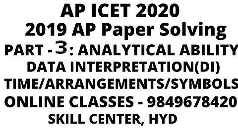 ap icet 2019 previous paper explanation part-3