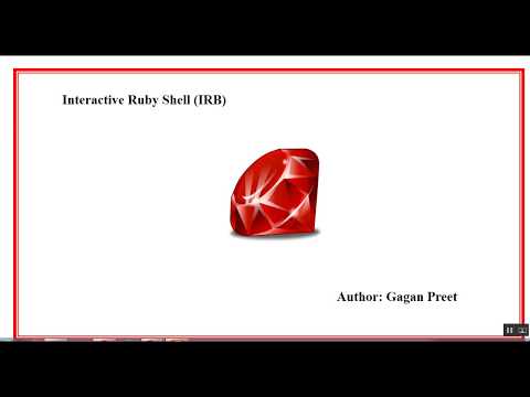 Ruby tutorial: Chapter 2 IRB (Ruby Interactive Shell)