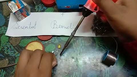 How to make a touch sensor circuit . (Using soldering iron)