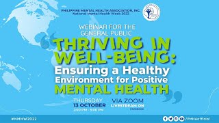 #NMHW2022 | Webinar for the General Public