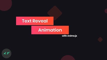 Text reveal animation with css and anime.js.