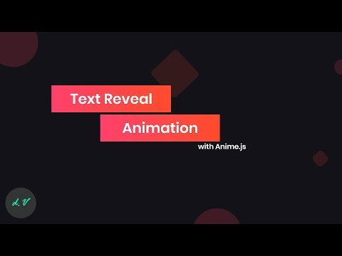 Text reveal animation