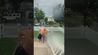 ⚡️Man struck by lightning walks away, buys lottery ticket afterward #lightningstrike #lotterytickets