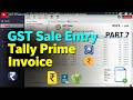 GST Sale Entry with Proper Billing in Tally Prime Complete Invoice Format Tutorial in Hindi |PART 7