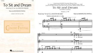 To Sit and Dream | TTBB Choir | By Rosephanye Powell