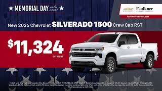 Faulkner Chevrolet Lancaster - May Incentives