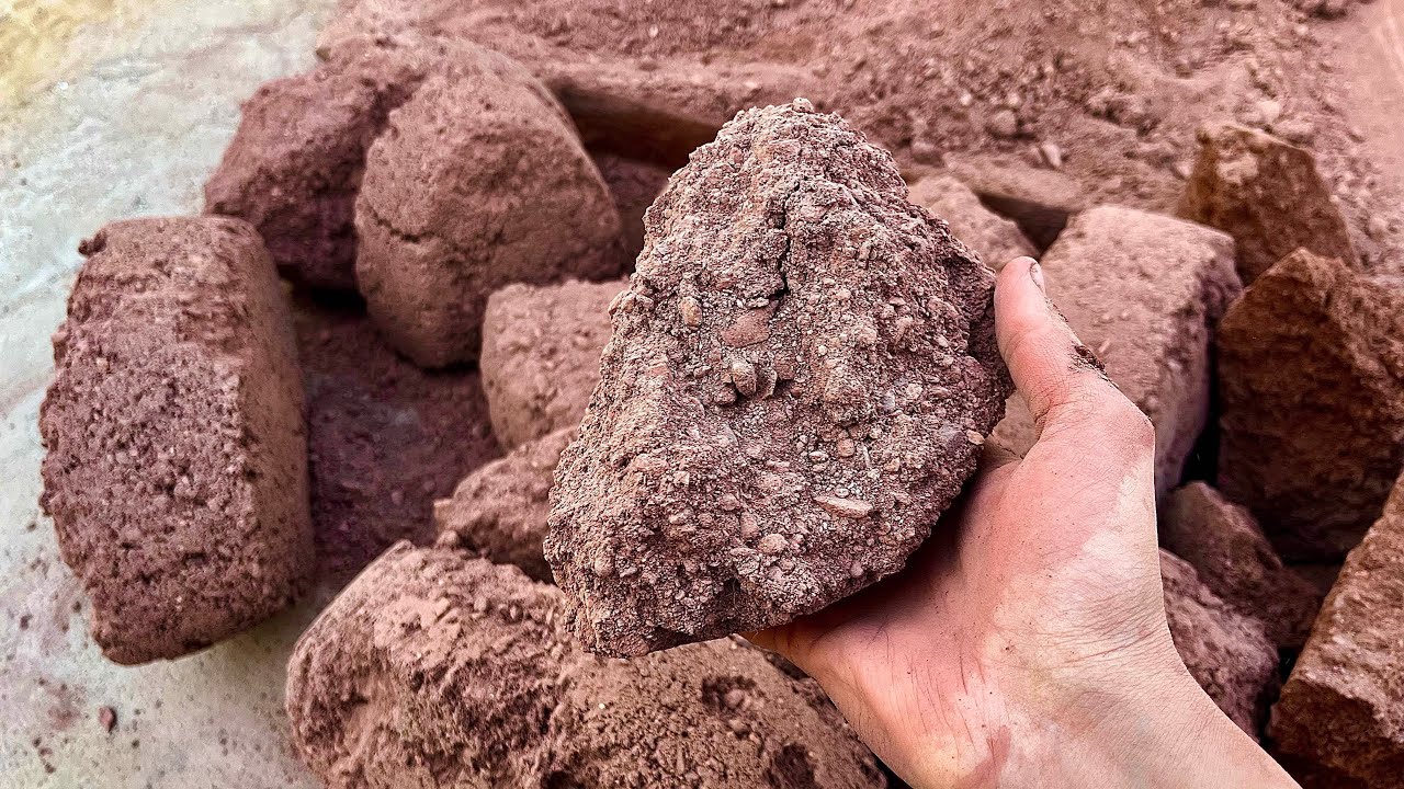 New || Gritty Reddirt Floor crumbling ASMR || Dry Floor crumbling ASMR 