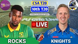 Rocks Vs Knights 10th T20 Match | Live Score Analysis & Discussion | CSA T20 Cricket Match screenshot 5
