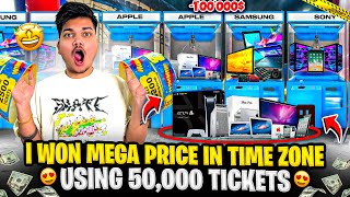 I Won Mega Price In Time Zone Using 50,000 Tickets😍🛍️ -Ritik Jain Vlogs