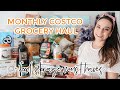 WHAT I BUY ONCE A MONTH AT COSTCO + PREPAREDNESS FOOD STORAGE | HEALTHY MONTHLY GROCERY HAUL FAMILY
