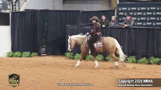 A Modern Beginning and Susan Strelioff 2025 NRHA Futurity® Non Pro Prime Time Co-Champion