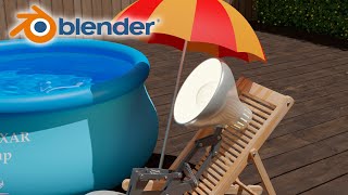 Простая анимация лампы Pixar в Blender. Огонь и вода