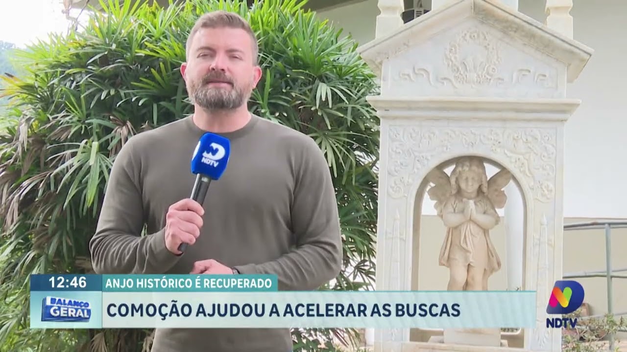 Anjo de mármore retorna ao lugar de origem: PM agiu com inteligência e rádio-patrulha - QTU Questões do Universo