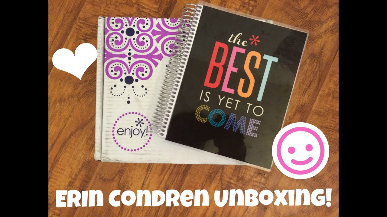 Unboxing: 2015 Erin Condren Life Planner - YouTube