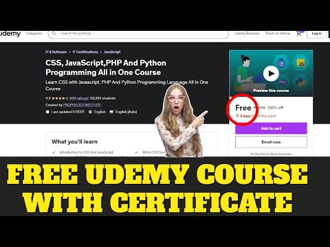 GET FREE UDEMY COUPON CODES | FREE COURSES WITH CERTIFICATE | GET FREE UDEMY ALL COURSES