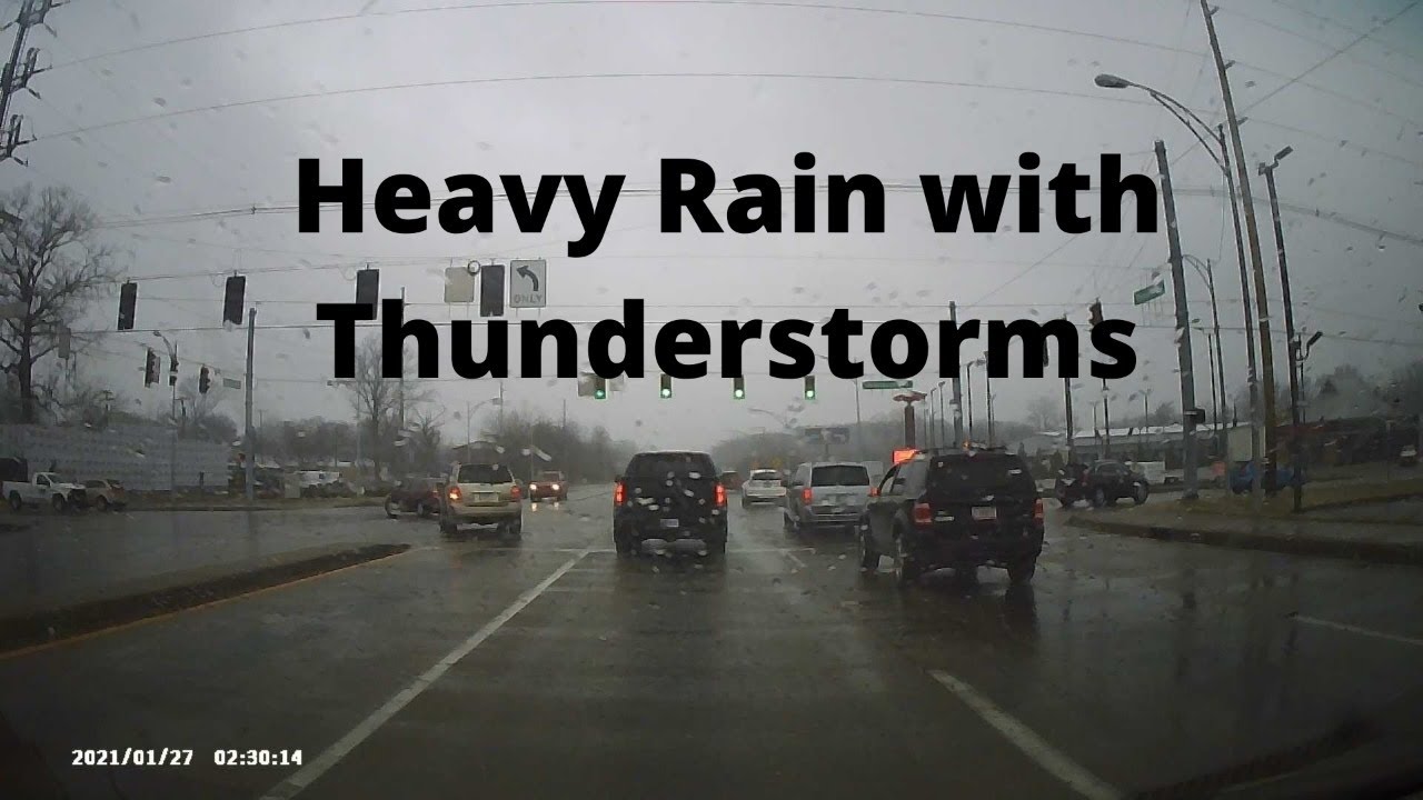 Heavy Rain with Thunderstorms - YouTube