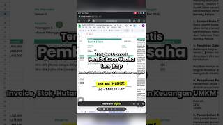Template Invoice Otomatis Google Sheets – Pembukuan Lengkap: Stok, Hutang Piutang & Laporan Keuangan