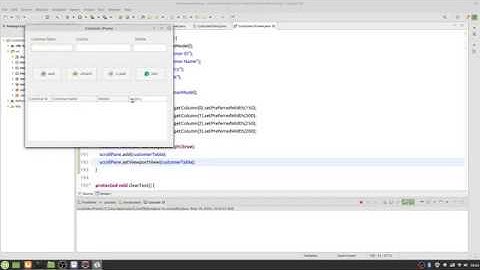 Java Swing with MySQL Step by Step 12  - Add JTable to Application