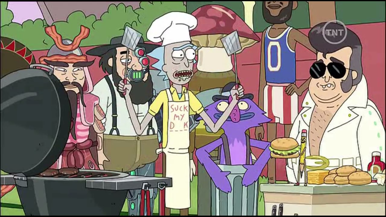 Megabarbacoa llena de parasitos  |  Rick y Morty  |  Español Castellano