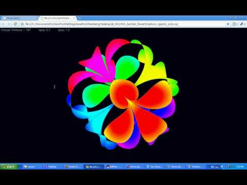 Mouse Interactive 3D Rotations, Flowers