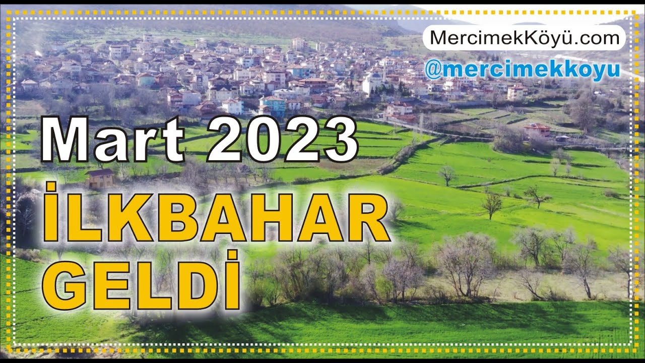 Amasya Taşova Mercimek Köyü Tanıtım Belgeseli Video (Mart 2023) İlkbahar Geldi Drone Çekimi 1