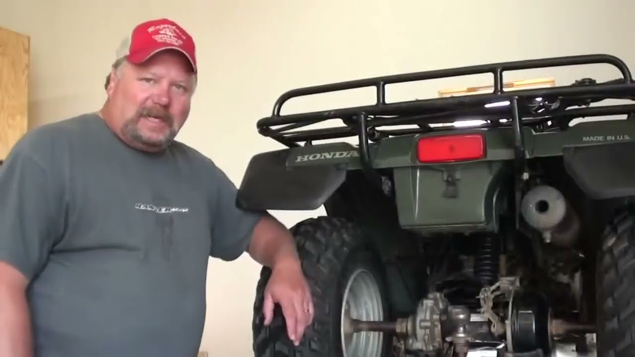 Pt.1 Honda TRX300FW Rear Axle Bearing & Brake Repair At D-Ray's Shop