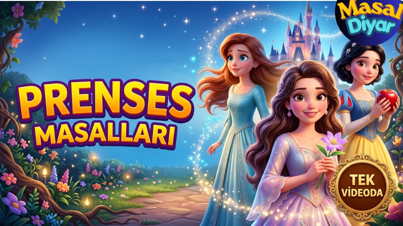 En Sevilen Prenses Masalları Bir Arada 👑 | Uzun Çocuk Masalları | Masaldiyar