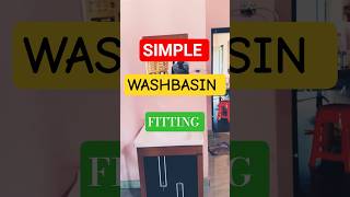 simple washbasin fitting || budget friendly!😊😊 #washbasin #design #fitting #electrical #election