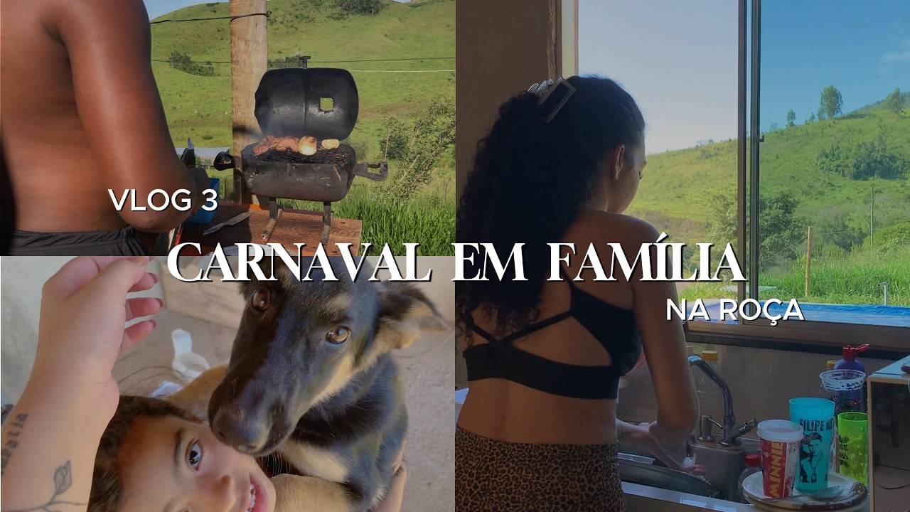 Um carnaval tranquilo: trabalho com o marido, piscina e churrasco em família e dias cansativos