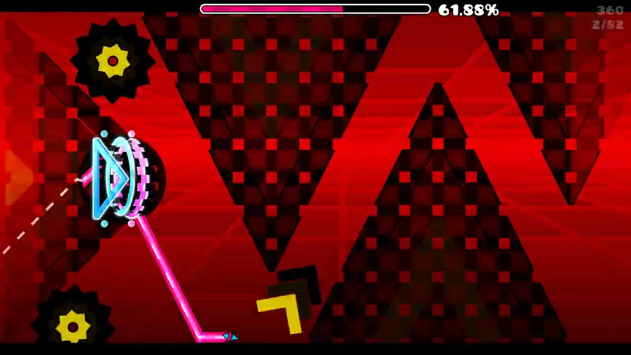 Nine Circles by Zobros (w/clicks) | Geometry Dash (Hard Demon)