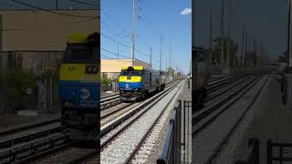 Rare: ENGS2STY - DE30AC 421 towing MP15AC 165 back to the storage yard from Ronkonkoma Yard! 05/01