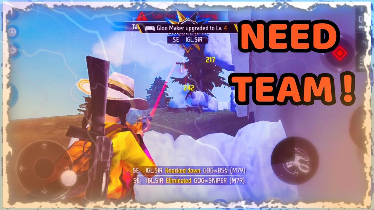 NEED TEAM || FREE FIRE TOURNAMENT HIGHLIGHT BY IGL SIR || FF UNBAN SOON ...