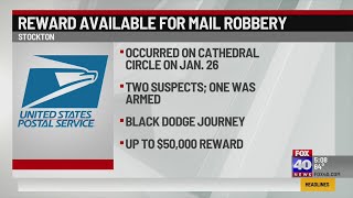 Reward offered in case of armed suspects that robbed mail carrier