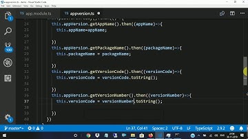 Ionic 3 AppVersion Native Plugin