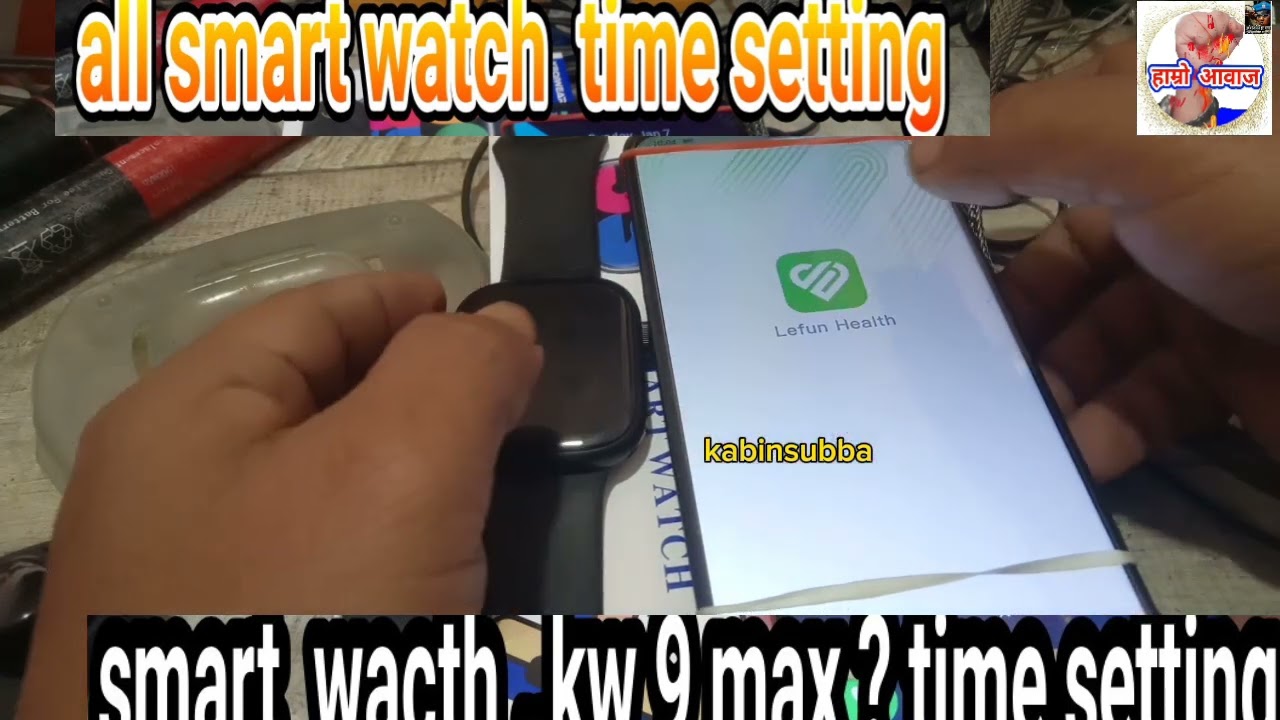 ALL SMART WATCH time setting  MODEL KW 9 MAX