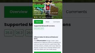 OFFhand mod for MCPE #minecraft #minecraftpe #mcpe