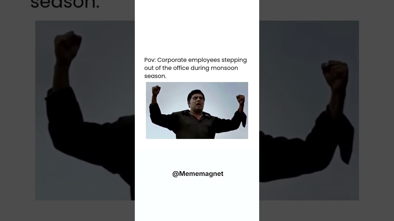 POV: Stepping Out of Office in Monsoon Be Like... ☔💼😂 