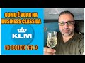 Como é voar na executiva da KLM...
