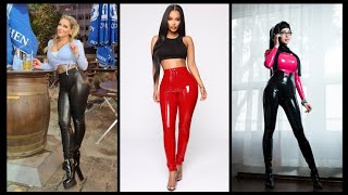 Incredible & Glossy Faux Leather Legging Designs Ideas 2022Skin Tight Leather Pants