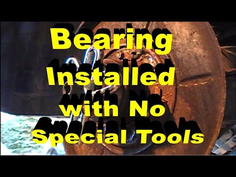 Rear Wheel Bearing Installation With No Special Tools BMW 3 Series