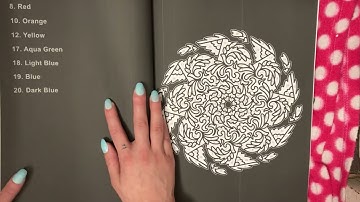 Mesmerizing Mandalas by Color Questopia Flip through and Review