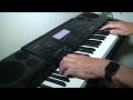 The sound of silence on the Casio CTK7200 keyboard played by Andrew Deacon