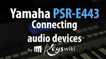 Yamaha PSR E443. Connecting audio devices(5/5)