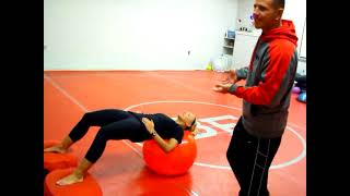 Korefit Beach Body Blast Contest Workoutboot Camp Ideas - Balance Ball Bridges On Korefit