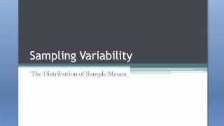 EDPS859 STATISTICAL METHOD - What is Sampling Variability? 2/2 Wealth
