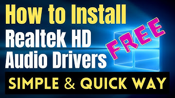 How to Install Realtek HD Audio Drivers in Windows 10 PC | Fix Audio Drivers | Simple Tutorial