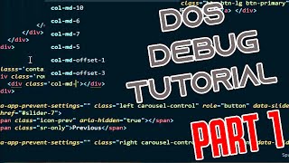 DOS DEBUG COMMANDS | Tutorial | Part 1