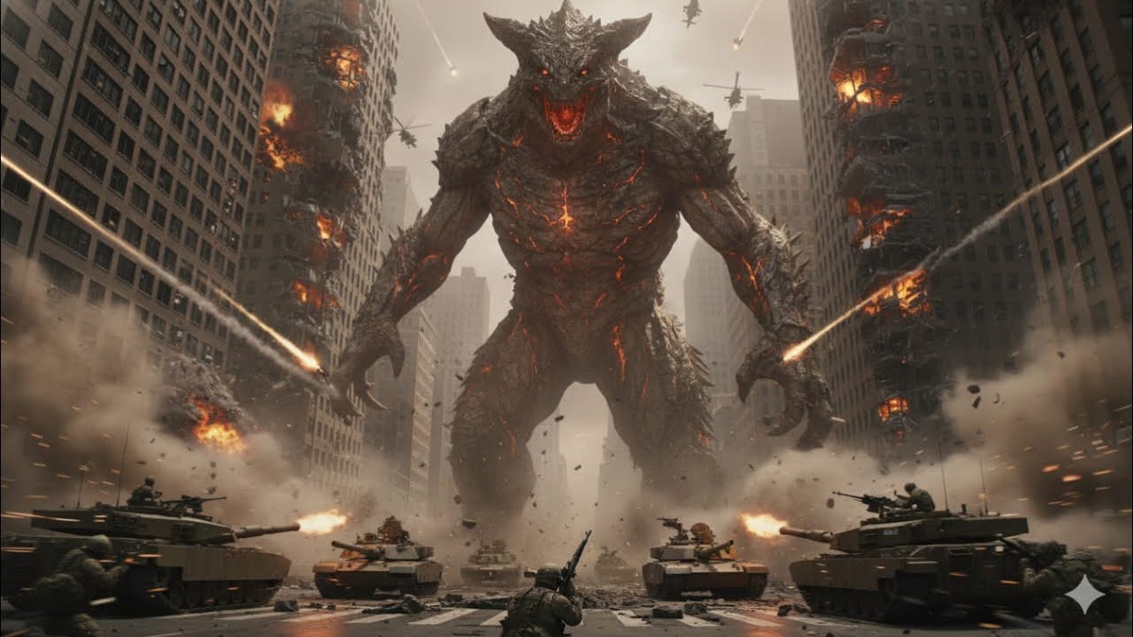 300-Meter Monster Appears in New York City | Cinematic Battle