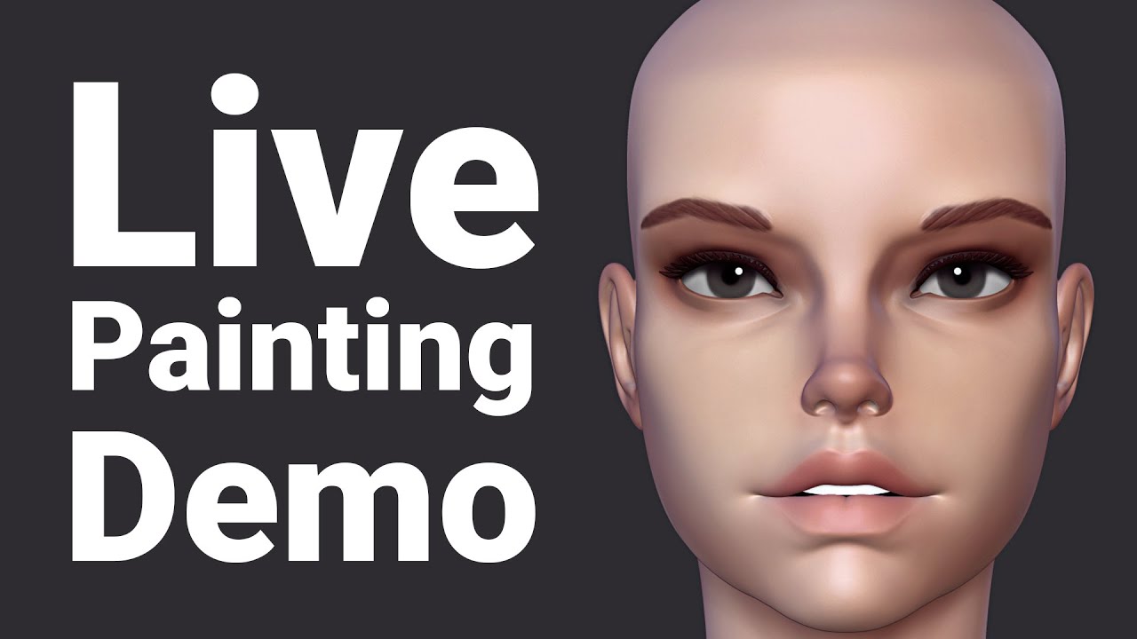 painting skin in zbrush