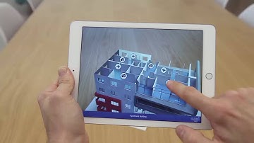 Augmented apartment with hotspots and 360 photos